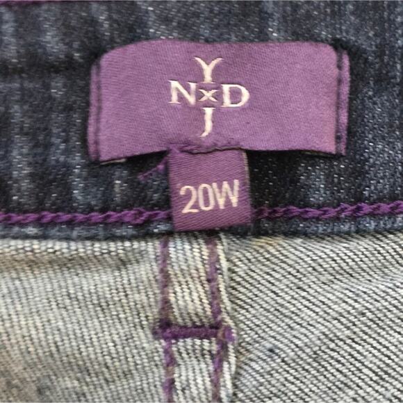 Nydj Not Your Daughter's Jeans Dark Wash HIgh Rise Bootcut Jeans Plus Size‎ 20W - Picture 11 of 11